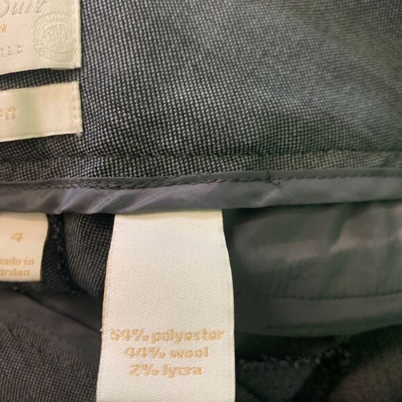 The Limited perfect suit dress pants gray bootcut drew fit size 4 flared wool - Picture 7 of 8